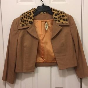 Vintage Fur and Wool Hartzfeld's cocktail jacket